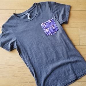 Bill Nye Pocket Gray and Purple Shirt